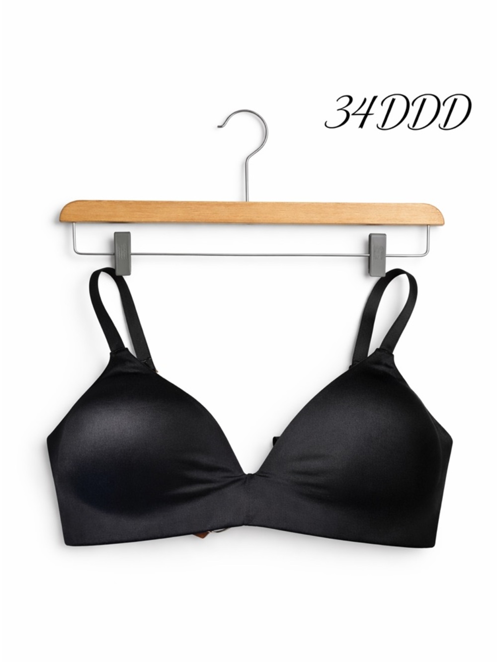 New! SKIMS Black Smooth No Wire T-Shirt Bra - 34DDD